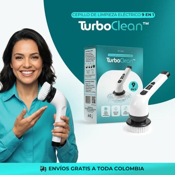 Turbo Cepillo De Limpieza Electrica 9 en 1