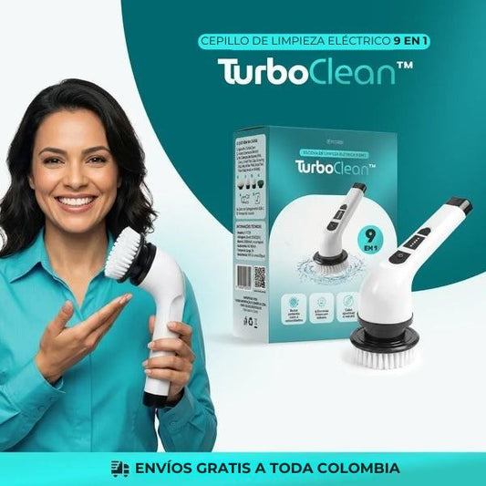 Turbo Cepillo De Limpieza Electrica 9 en 1